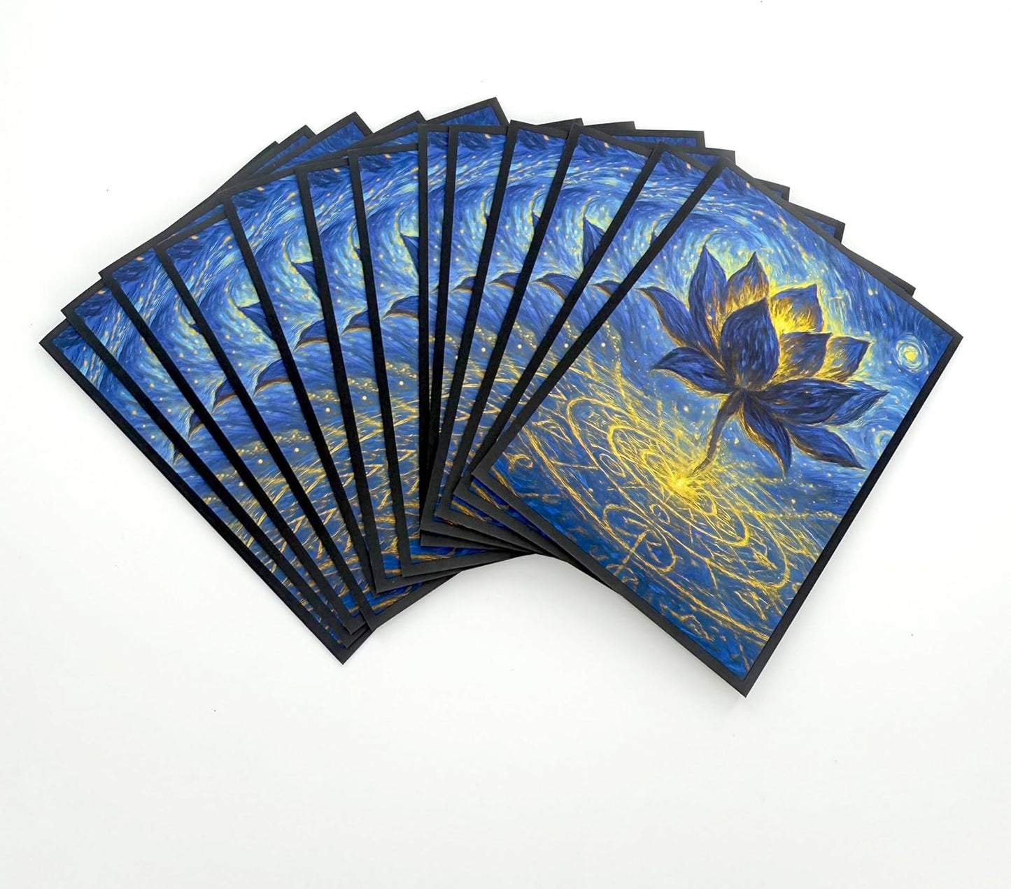 100 PCS TCG/MTG Card Sleeves, Matte Back Anti-Slip & Easy Shuffling Applicable to OCG CCG DTCG PTCG, 2.6 x 3.6 in Standard Size Cards (Summon The Black Lotus)