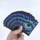100 PCS TCG/MTG Card Sleeves, Matte Back Anti-Slip & Easy Shuffling Applicable to OCG CCG DTCG PTCG, 2.6 x 3.6 in Standard Size Cards (Eye)