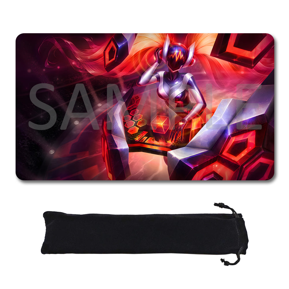 Sona - League Of Legends Riftbound Playmat 24x14 in + Free Storage Bag