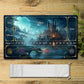 Tabulludo Ekstercentra - Dreamland Palace - Lorcana Playmat Grandeco 23.6X13.7in Ludaj matoj Kongrua por TCG RPG CCG Muskuseneto Tablaj Tatoj