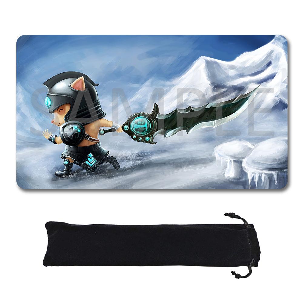 Tryndamere - League Of Legends Riftbound Playmat 24x14 in + Free Storage Bag