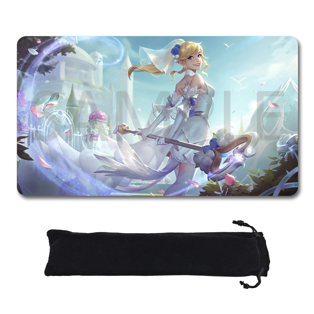 LUX - League Of Legends Riftbound Playmat 24x14 in + Free Storage Bag