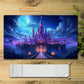 Disney Peripheral - castle5 - Lorcana Playmat Size 23.6X13.7in Play mats Compatible for TCG RPG CCG Mouse Pad Desk Mats