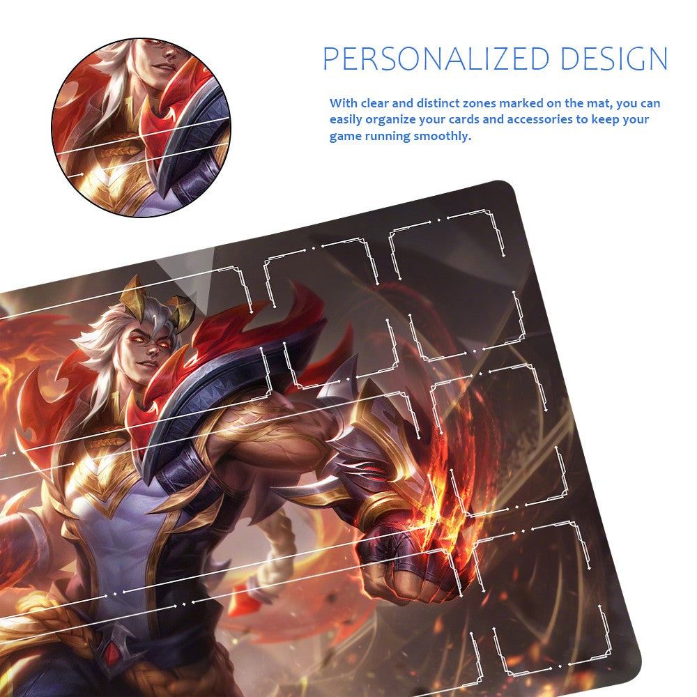 Sett - League Of Legends Riftbound Playmat 24x14 in + Free Storage Bag