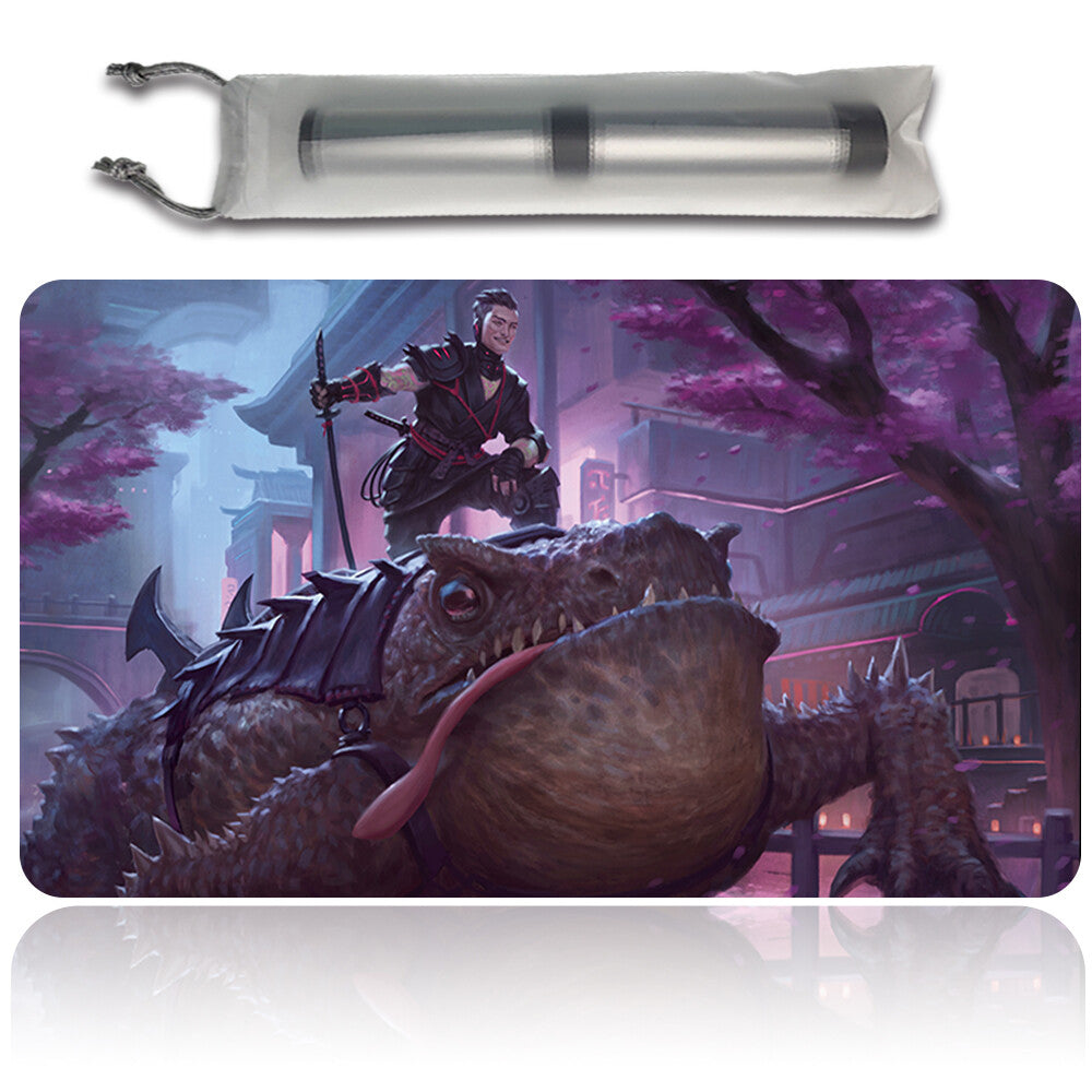 TATSUNARI, TOAD RIDER -Board Game MTG Playmat Mouse pad Playmat of MTG TCG CCG Stitched Edge