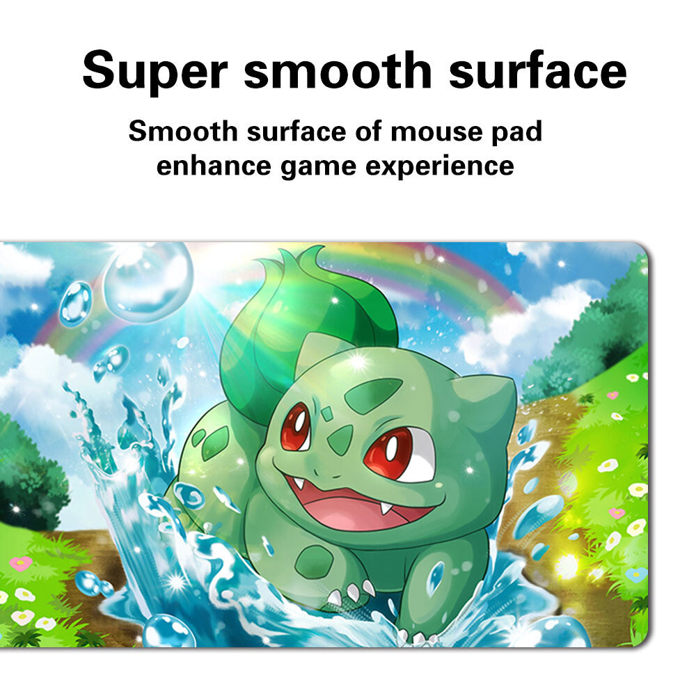 370603 - Board Game Pokemon Bulbasaur Playmat Stitched Edge Games Mousepad Play Mat of TCG