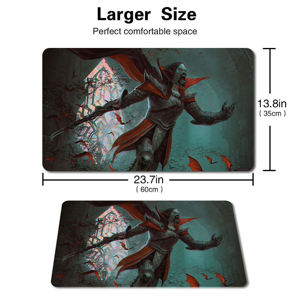 DRACULA, LORD OF BATS - Board Game MTG Playmat Games Mousepad Playmat of TCG CCG Stitched Edge