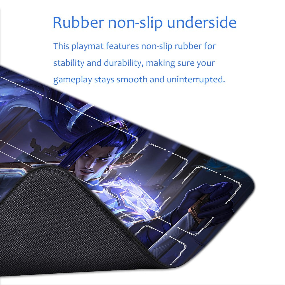 Yasuo - League Of Legends Riftbound Playmat 24x14 in + Free Storage Bag