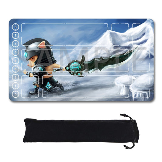 Tryndamere - League Of Legends Riftbound Playmat 24x14 in + Free Storage Bag