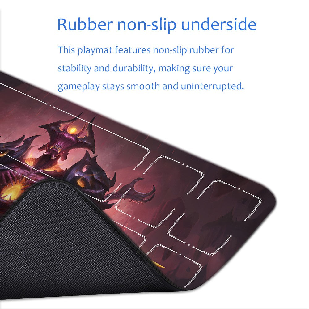 Aatrox - League Of Legends Riftbound Playmat 24x14 in + Free Storage Bag