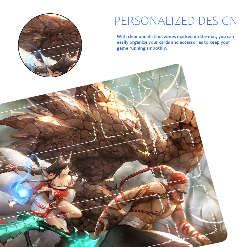 Jinx - League Of Legends Riftbound Playmat 24x14 in + Free Storage Bag