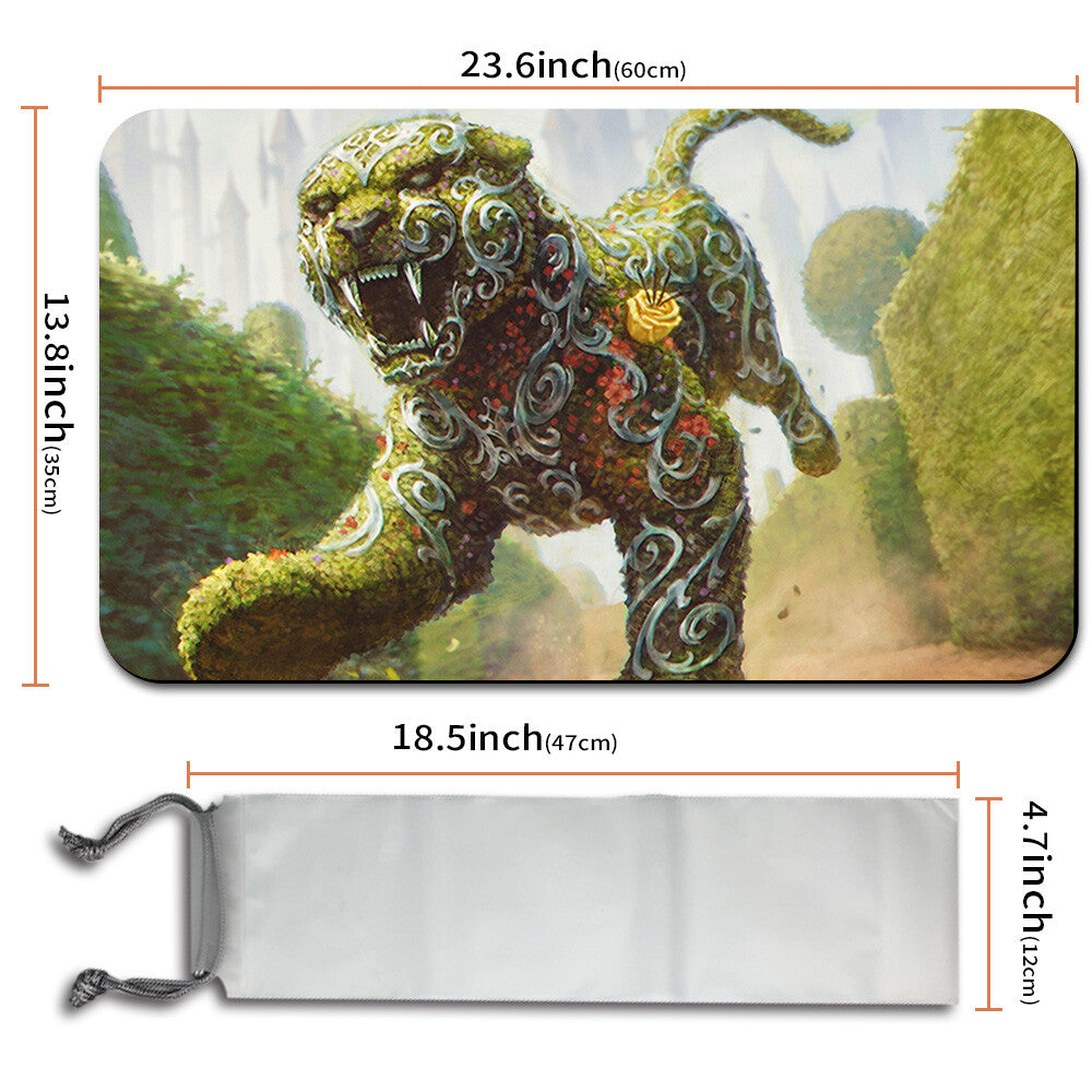 TOPIARY PANTHER - Magic The Gathering MTG Playmat TCG CCG MTG Playmat Stitched Edge