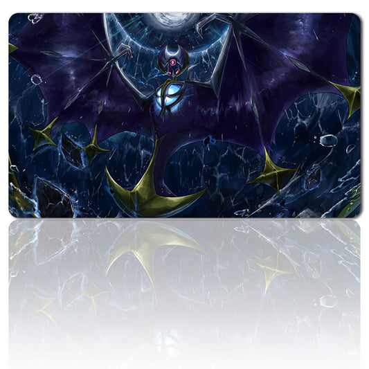 145404 - Board Game Pokemon Lunala Playmat Stitched Edge Games Mousepad Play Mat of TCG