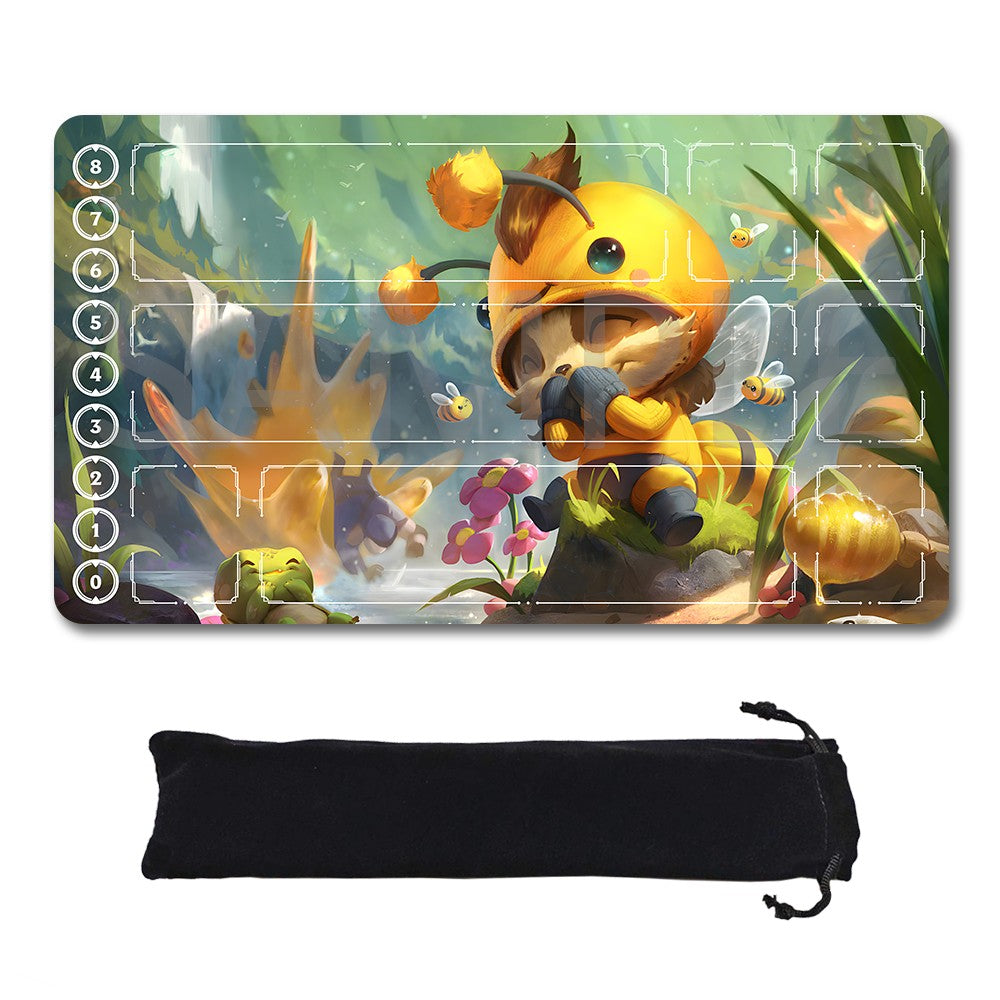 Teemo - League Of Legends Riftbound Playmat 24x14 in + Free Storage Bag