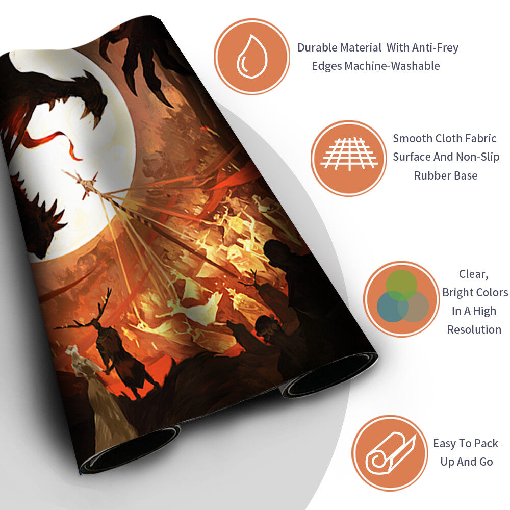 INNISTRAD MIDNIGHT HUNT TEASER Board Game MTG Magic The Gathering Playmat Stitched Edge