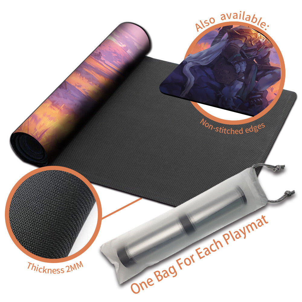 PLAINS - Magic The Gathering MTG Playmat TCG CCG MTG Playmat Stitched Edge