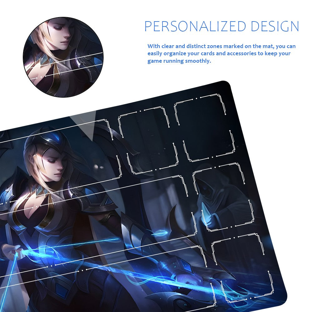 Ashe - League Of Legends Riftbound Playmat 24x14 in + Free Storage Bag
