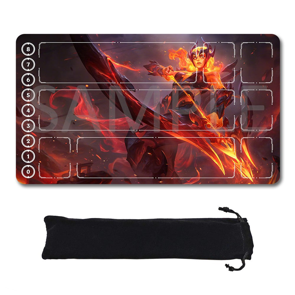 Ashe - League Of Legends Riftbound Playmat 24x14 in + Free Storage Bag