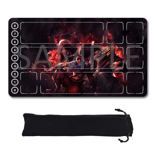 Shadow Fiend - League Of Legends Riftbound Playmat 24x14 in + Free Storage Bag