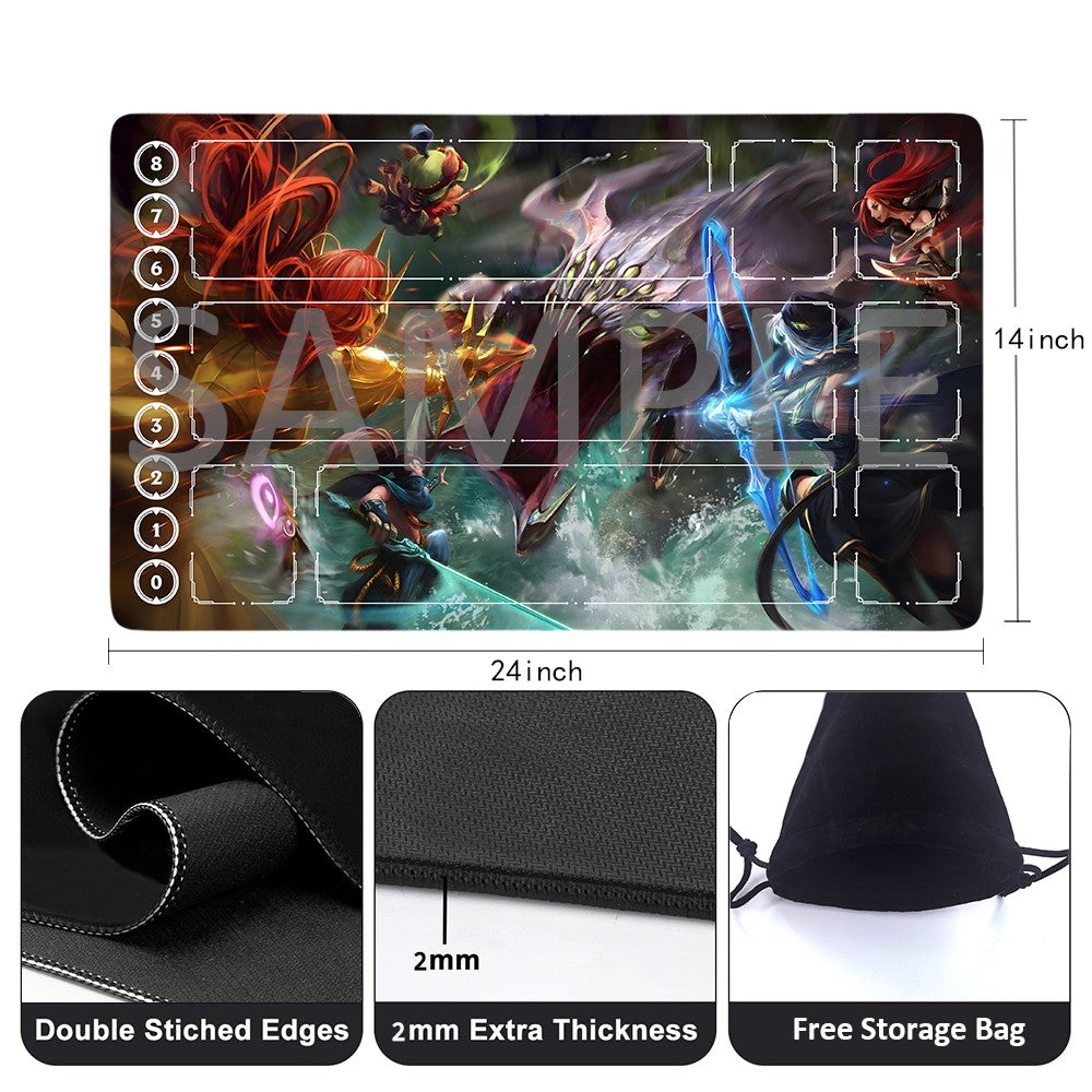 Kassadin - League Of Legends Riftbound Playmat 24x14 in + Free Storage Bag