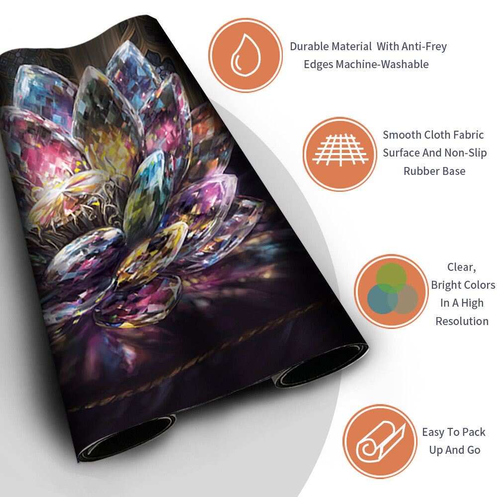 Jeweled Lotus - Magic The Gathering MTG Playmat TCG CCG MTG Playmat Stitched Edge