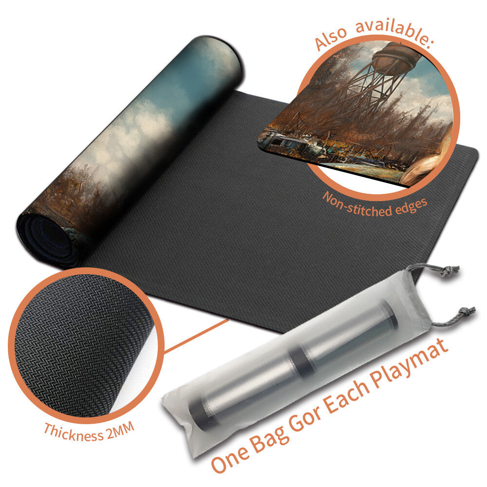 DOGMEAT, EVER LOYAL - Magic The Gathering MTG Playmat TCG CCG MTG Playmat Stitched Edge