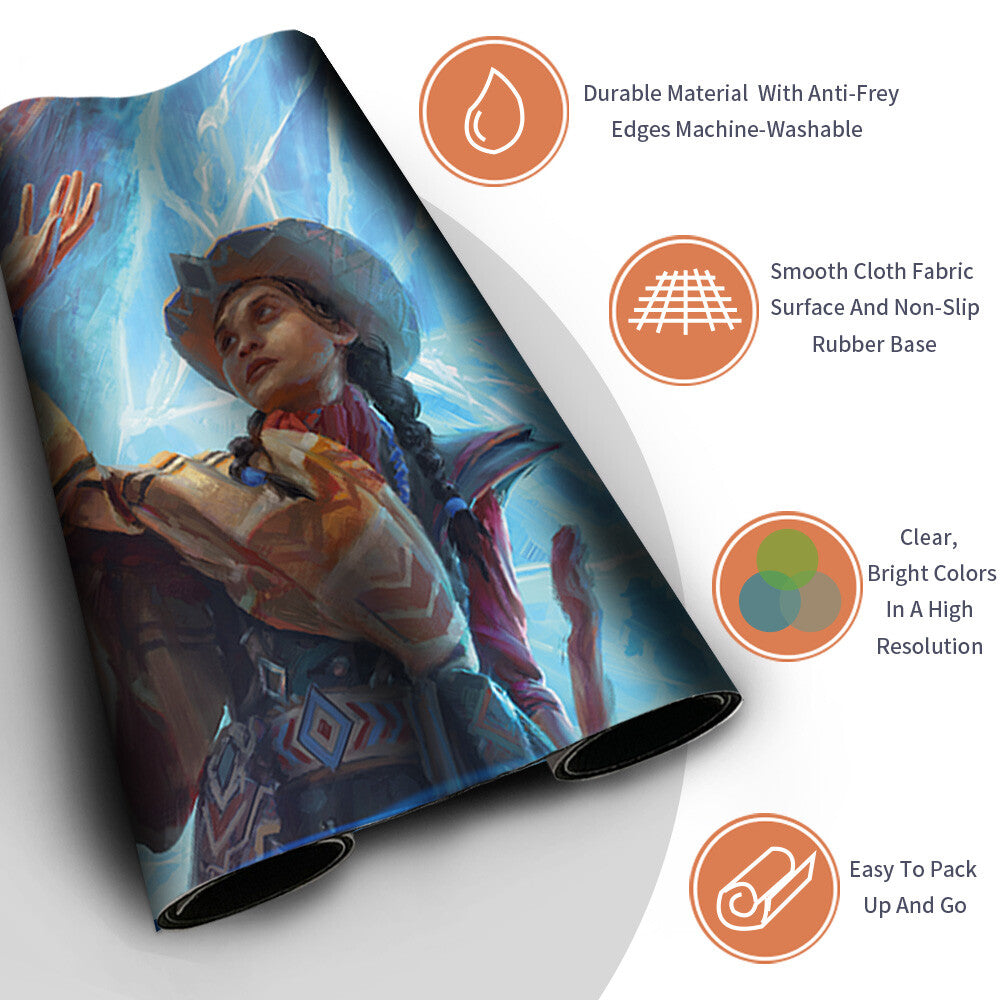 STEP BETWEEN WORLDS - Magic The Gathering MTG Playmat TCG CCG MTG Playmat Stitched Edge