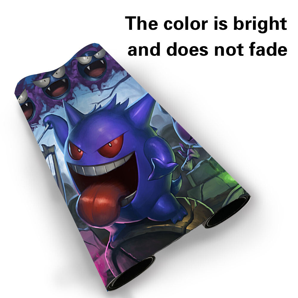 312899 - Board Game Pokemon Gengar Playmat Stitched Edge Games Mousepad Play Mat of TCG