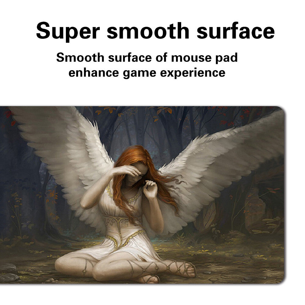 Angel of Flight Alabaster - Board Game MTG Playmat Mousepad Play Mat of TCG Stitched Edge