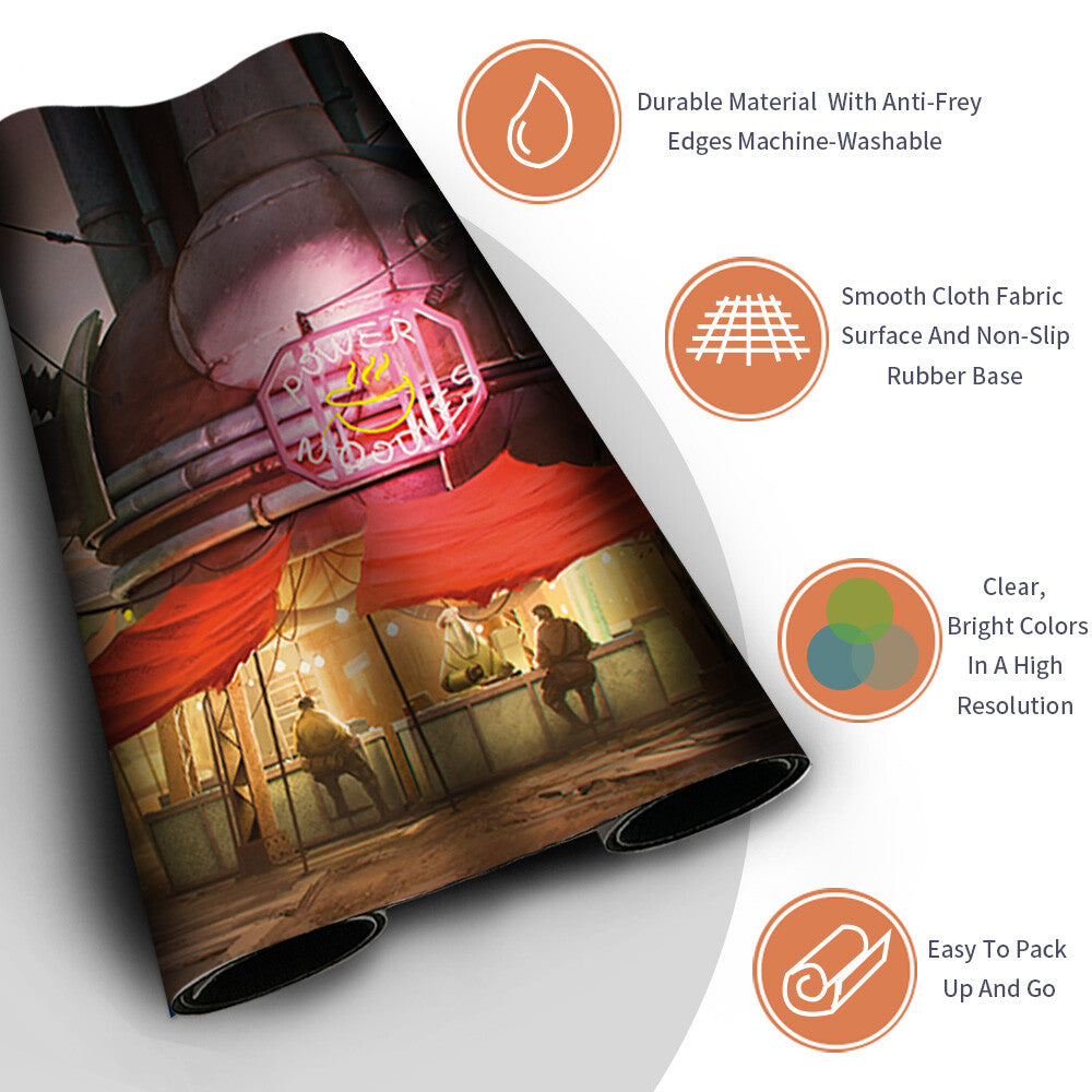 DIAMOND CITY - Magic The Gathering MTG Playmat TCG CCG MTG Playmat Stitched Edge