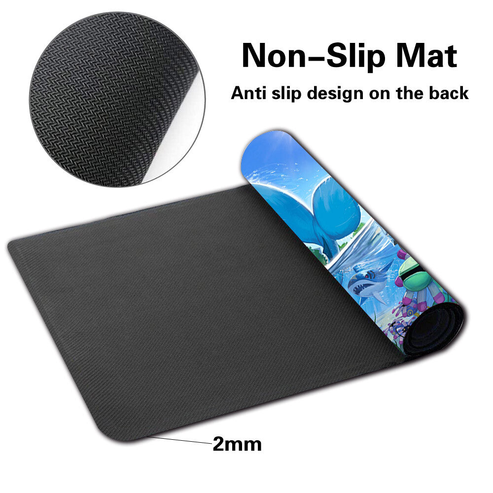 904248 - Board Game Pokemon Vaporeon Playmat Stitched Edge Games Mousepad Play Mat of TCG