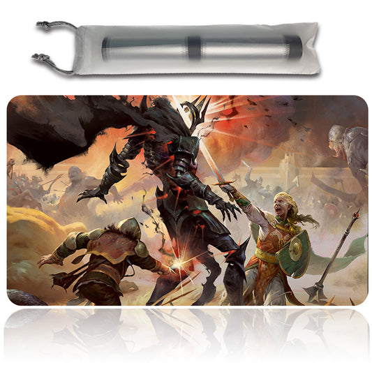 SMITE THE DEATHLESS - Magic The Gathering MTG Playmat TCG CCG MTG Playmat Stitched Edge