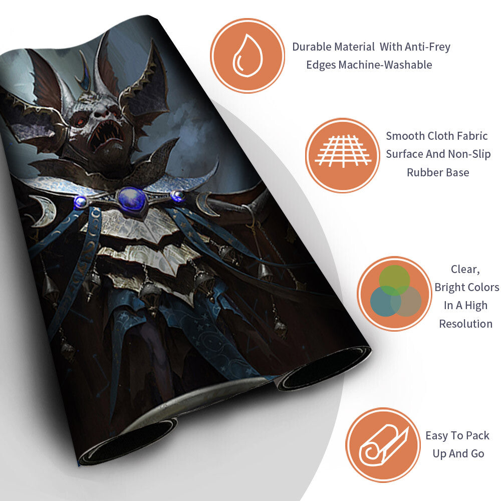 Moonstone Eulogist - Magic The Gathering MTG Playmat TCG CCG MTG Playmat Stitched Edge