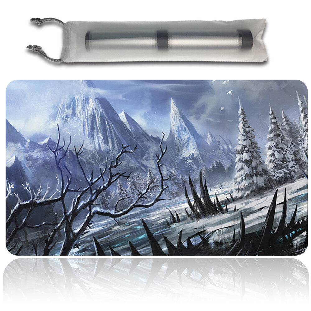 Wooded-Foothills - Magic The Gathering MTG Playmat TCG CCG MTG Playmat Stitched Edge