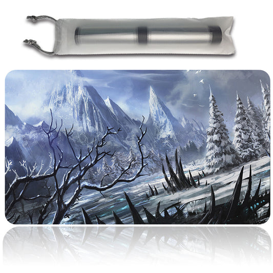 Wooded-Foothills - Magic The Gathering MTG Playmat TCG CCG MTG Playmat Stitched Edge