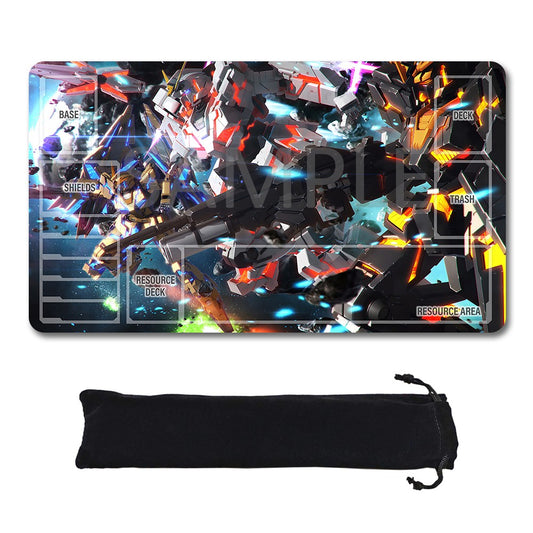 GCG Playmat Suitable for Gundam, includes Storage Bag,24 x 14 inches (GD5101413)