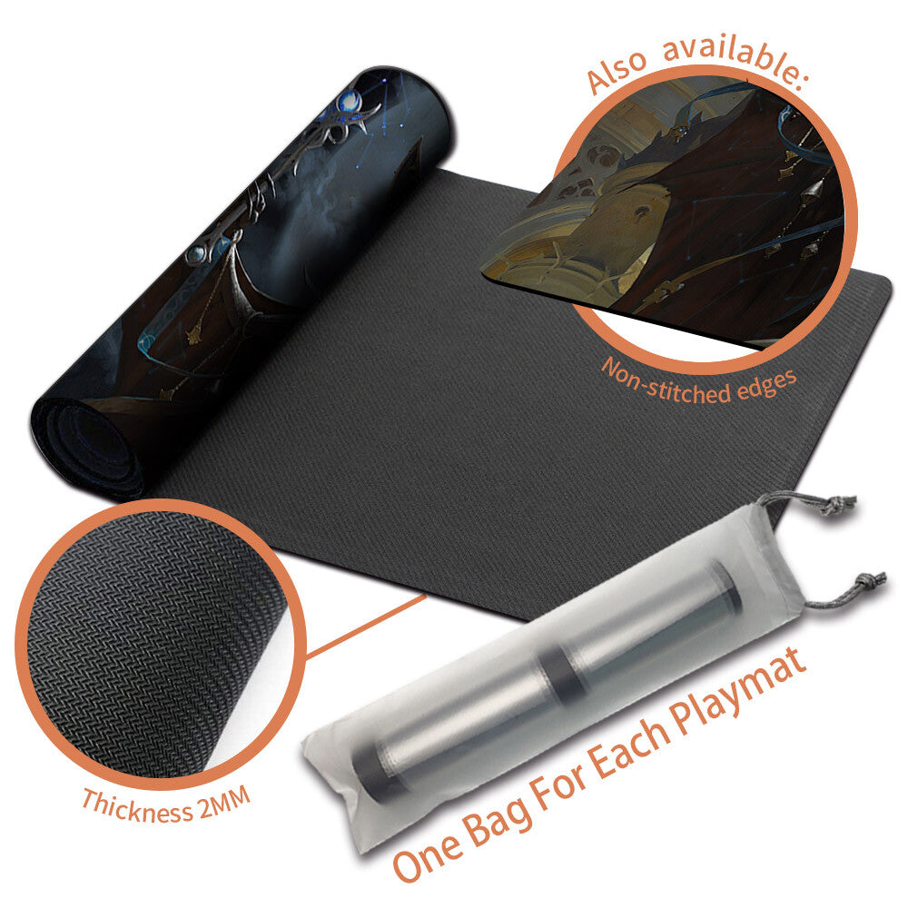 Moonstone Eulogist - Magic The Gathering MTG Playmat TCG CCG MTG Playmat Stitched Edge