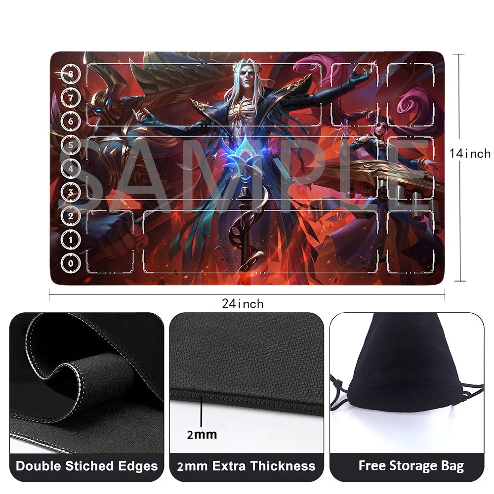 Karthus - League Of Legends Riftbound Playmat 24x14 in + Free Storage Bag