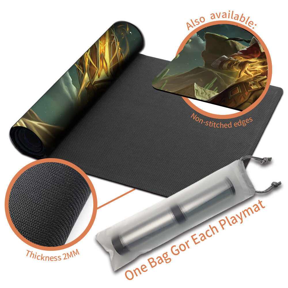 ONE LAST JOB - Magic The Gathering MTG Playmat TCG CCG MTG Playmat Stitched Edge