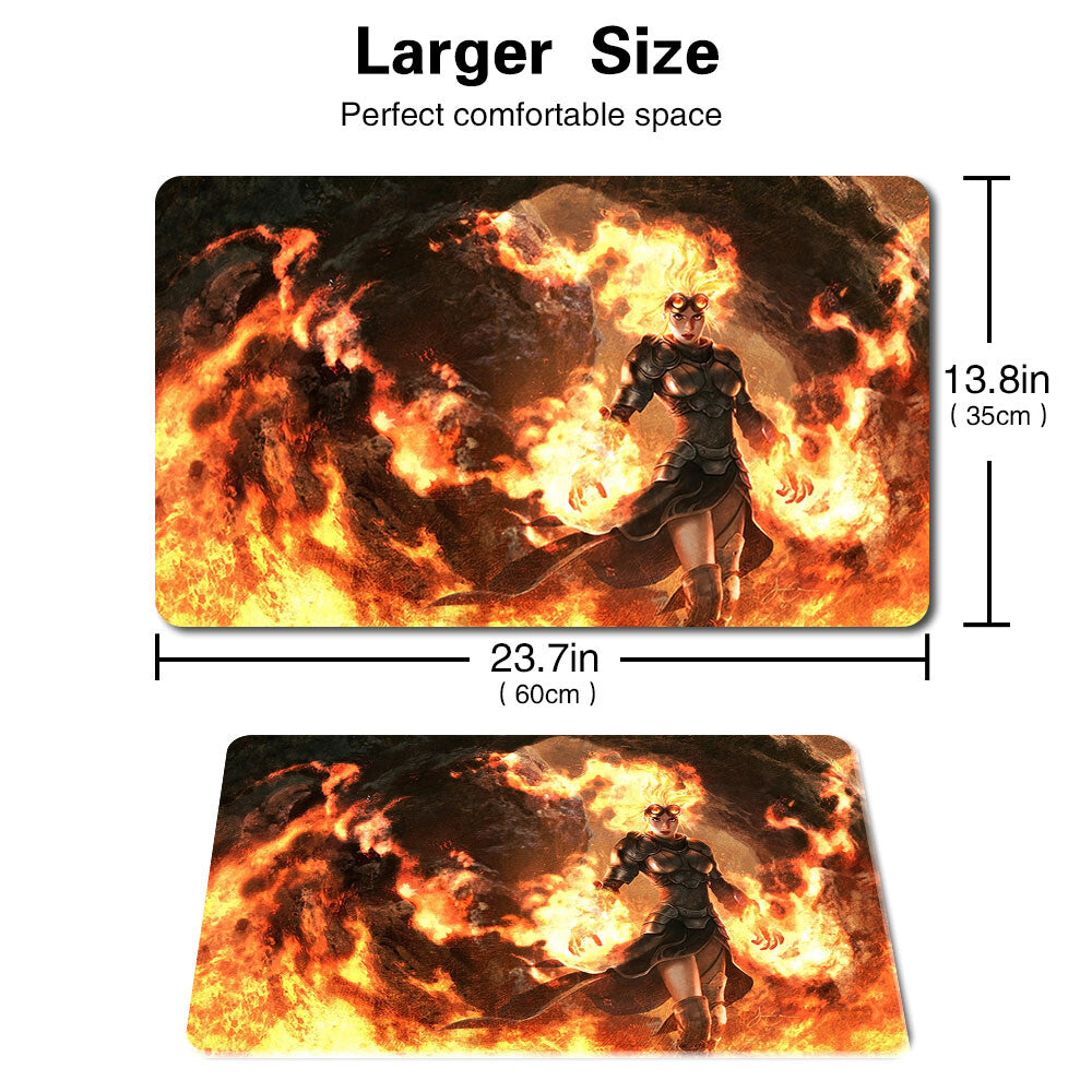 Chandra Nalaar - Board Game MTG Playmat Games Mousepad Play Mat of TCG CCG Stitched Edge