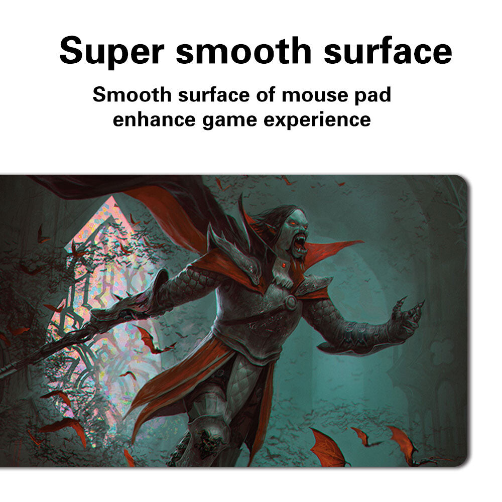 DRACULA, LORD OF BATS - Board Game MTG Playmat Games Mousepad Playmat of TCG CCG Stitched Edge