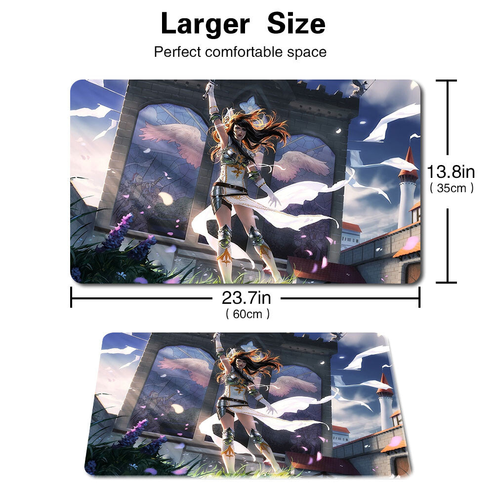 Angelic Destiny - Board Game MTG Playmat Games Mousepad Play Mat of TCG Stitched Edge