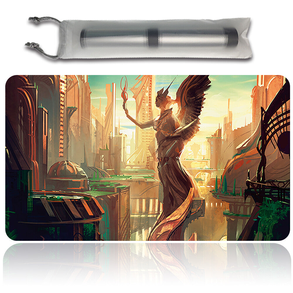 METROPOLIS FOREST -Board Game MTG Playmat Mouse pad Playmat of MTG TCG CCG Stitched Edge