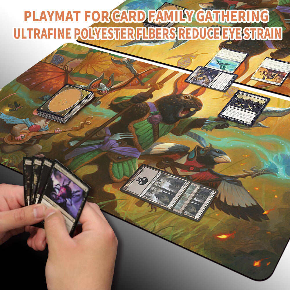 VALLEY QUESTCALLER - Magic The Gathering MTG Playmat TCG CCG MTG Playmat Stitched Edge