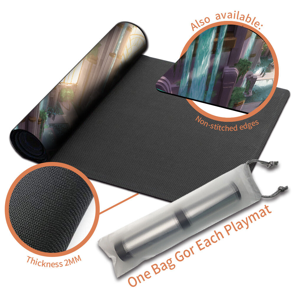 SPARA'S HEADQUARTERS -Board Game MTG Playmat Mouse pad Playmat of MTG TCG CCG Stitched Edge