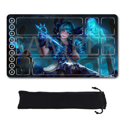 Gwen - League Of Legends Riftbound Playmat 24x14 in + Free Storage Bag