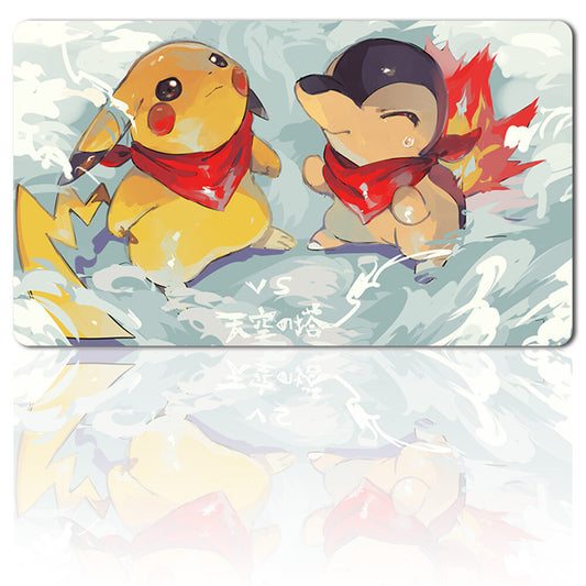 580230 - Board Game Pokemon Pikachu Playmat Stitched Edge Games Mousepad Play Mat of TCG