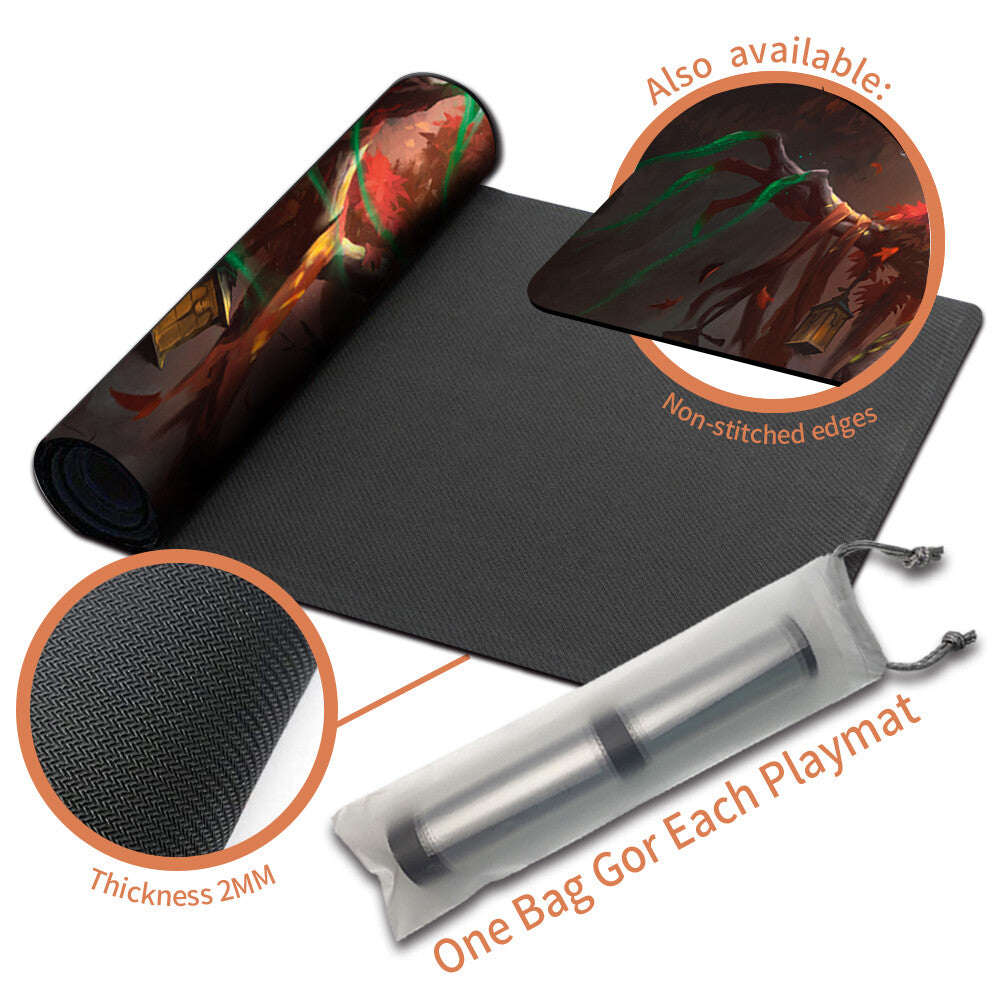 WRENN AND SEVEN -Board Game MTG Playmat Mouse Pad Playmat of MTG CCG TCG Stitched Edge