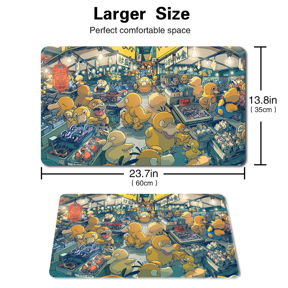 702973 - Board Game Pokemon Psyduck Playmat Stitched Edge Games Mousepad Play Mat of TCG