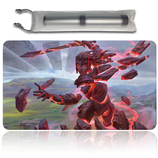 LAELIA, THE BLADE REFORGED - Magic The Gathering MTG Playmat TCG CCG MTG Playmat Stitched Edge